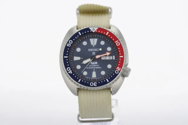 Seiko Padi Prospex 45mm Blue Dial Automatic Multiple Bands Men's Wristwatch