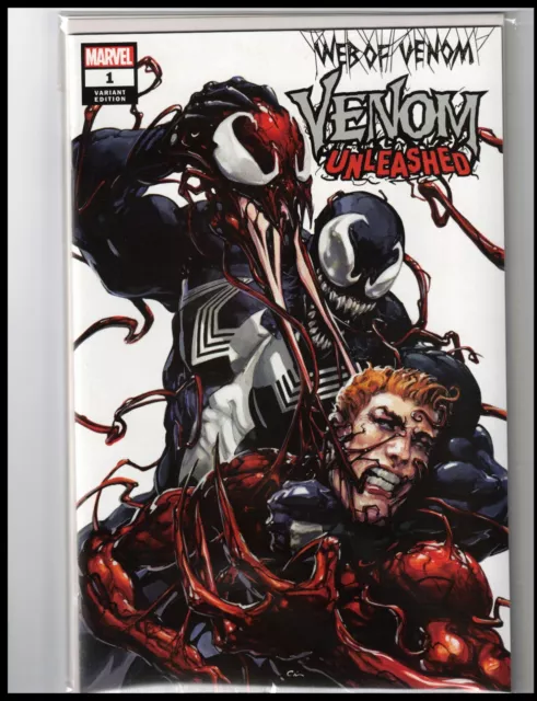 Web of Venom: Venom Unleashed #1 NM+ (2019, Marvel), Clayton Crain Variant