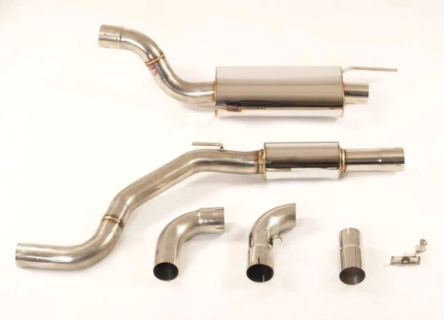1 Paire Embouts Échappement Acier Inoxydable Pour A4 B8 2009-2012 - Design Sportif Argent
