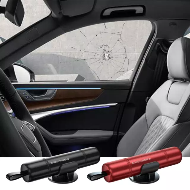 Portable Punch Window Glass Breaker Seat Belt Cutter Tool Car Safety Hammer