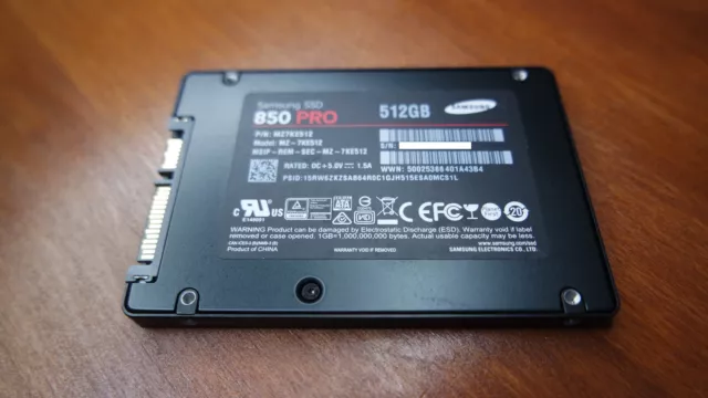 Samsung 850 PRO 512 GB SATA-3 2,5" (II)