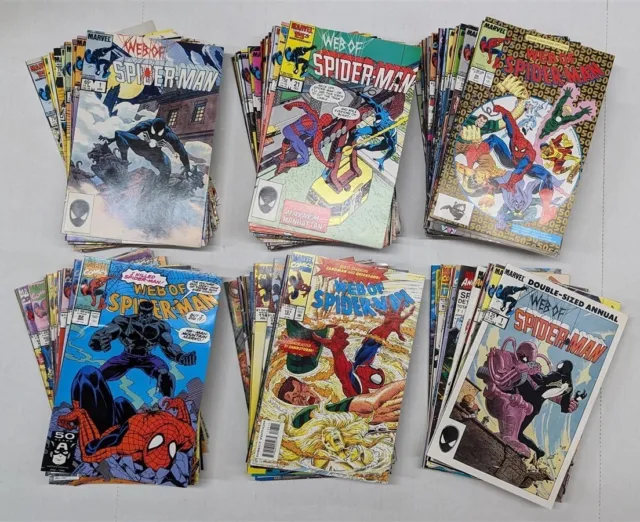 Web of Spider-Man #1-129, Annuals 1-10 Full Run Lot 18 36 118 1st Scarlet Spider
