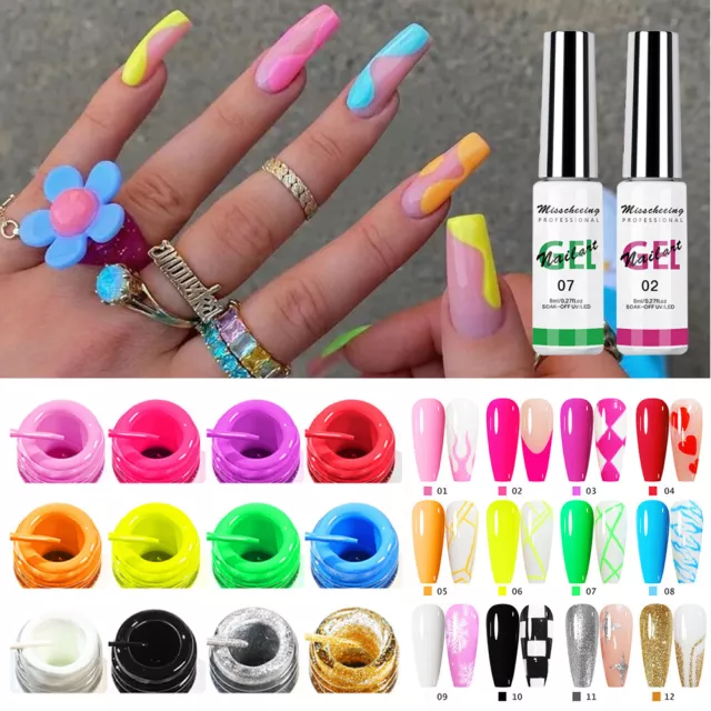 Dibujar Uñas Pintar Alambre Nagellack Art Line Uv/Led Spider Nagellack <