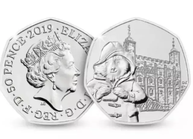 UK 🇬🇧 Coin 50p Pence 2019 Paddington At The London Tower UNC From Sealed Bags