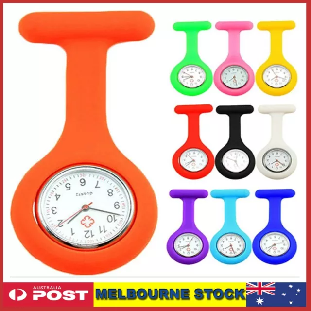 Silicone Nurse Watch Brooch Tunic Fob Nursing Nurses Pocket Pendant Watch