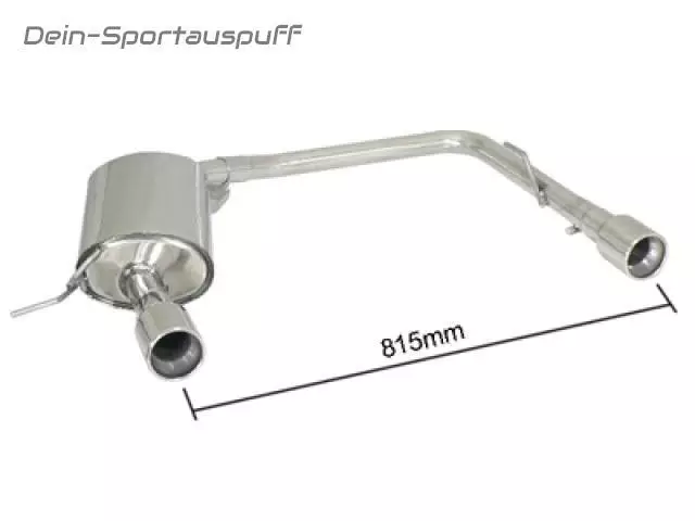 Ragazzon Duplex Sportauspuff BMW 3er E90 E91 E92 320d 130kW je 90mm gerollt