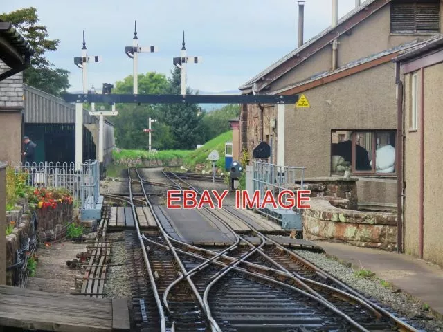 Photo  Signals And Crossover At The Ravenglass & Eskdale Railway The Station Thr