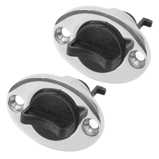 2pcs Miroir Vernis Surface Marine Vidange Prise 1 Paire 316 Inoxydable 3