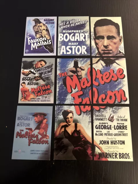 Classic Vintage Movie Posters 1 Maltese Falcon 9 Card Chase Set Breygent 2007!