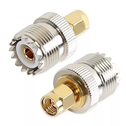 TengKo UHF Femelle à Adaptateur Mâle SMA Connecteur Coaxial RF SO239 PL259 Ad...