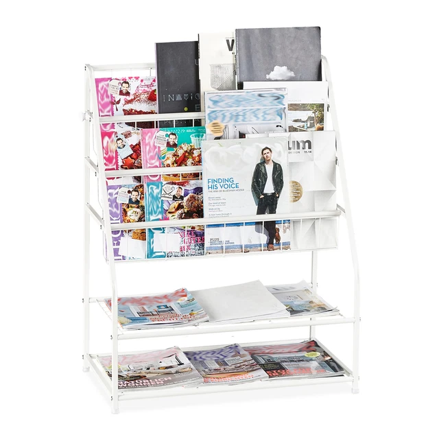 Zeitschriftenhalter Zeitungsregal Magazinständer Prospekthalter 4 Fächer Holz eB Zeitschriftenhalter Zeitungsregal Magazinständer Prospekthalter 4 Fächer Holz eB