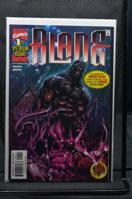 Blade Vampire Hunter #1 Marvel Comics 1999 Bart Sears Cover Low Print Run 9.0