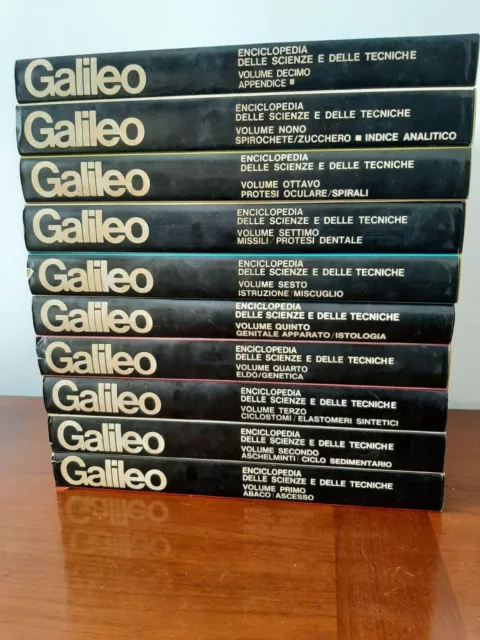 GALILEO Enciclopedia delle Scienze e delle Tecniche 10 Vol OPERA COMPLETA NUOVI