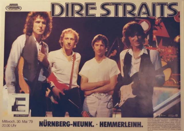 Dire Straits Concert Tour Poster 1979 Communique