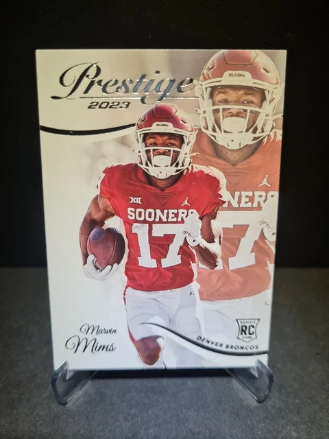 Marvin Mims Denver Broncos Nfl Panini Prestige 2023 Rookie Card Karte