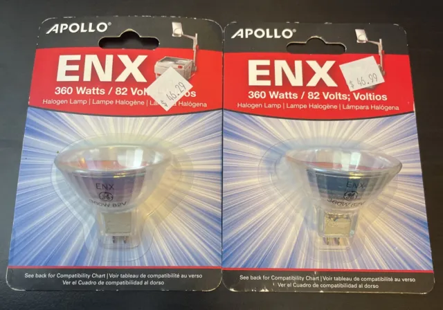 2 APOLLO ENX-14208 360W 82V Replacement Bulb For 3M Kodak & Overhead Projectors