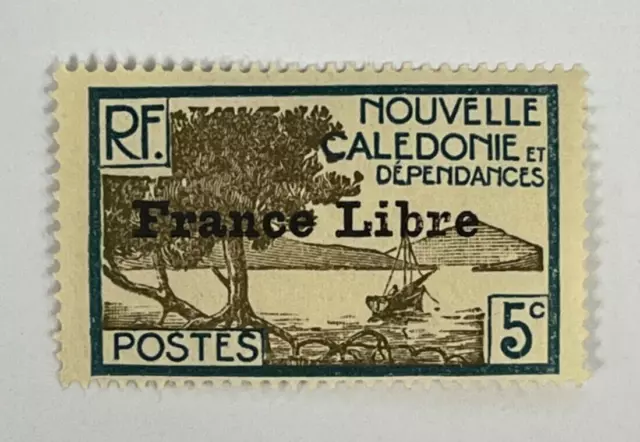 French New Caledonia Scott 221 Stamp - France Libre Overprint 1941 (Mint) 51_68