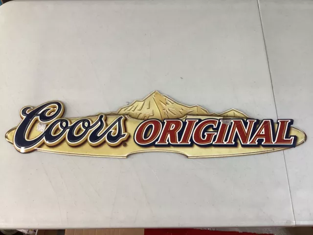 Coors Original beer embossed  bar sign Metal Sign 34x10