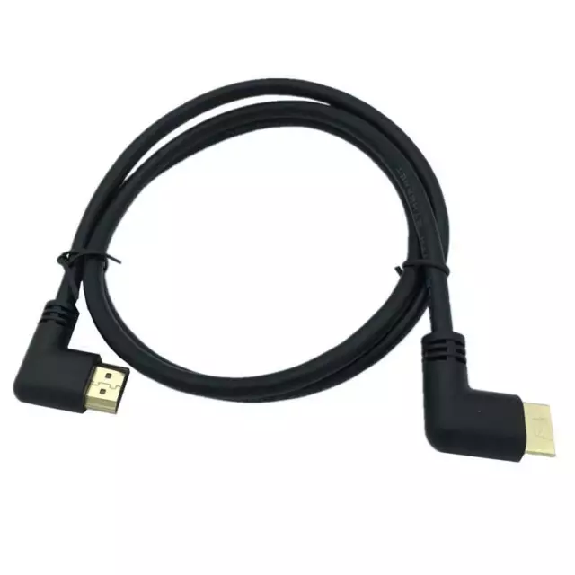 2.0V 4K2K 60HZ Male Right Angled To Male Right Angled  multimedi Cable1808