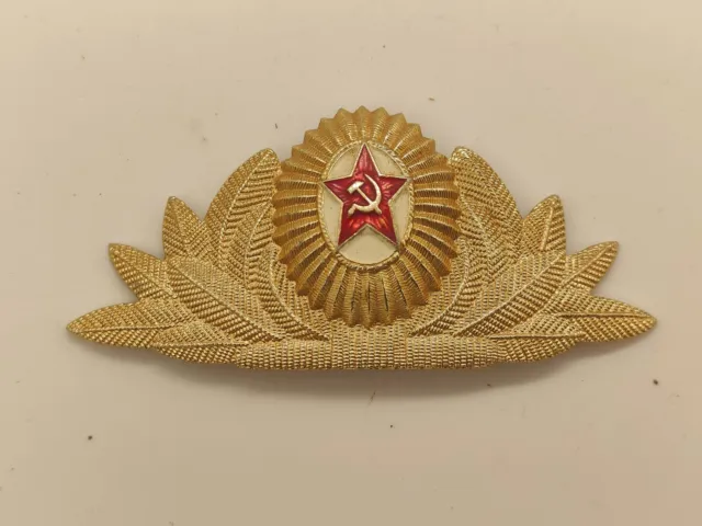 vintage russian badge hat cockade officer general ussr military dress uniform