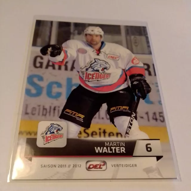 DEL Trading Card ICE Tigers Nürnberg 2011/12 Martin Walter #6