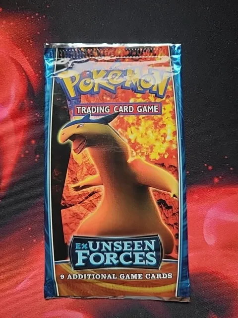 Pokemon Booster Vide/ Empty - EX Unseen Forces Cachées - Clean Open - Eng
