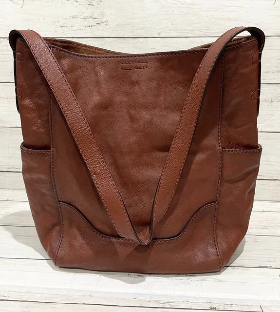 Frye leather side deals pocket hobo bag