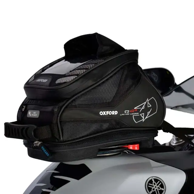 Sacoche de rangement magnétique pour réservoir de moto Oxford Noir pour  Harley Davidson M noir