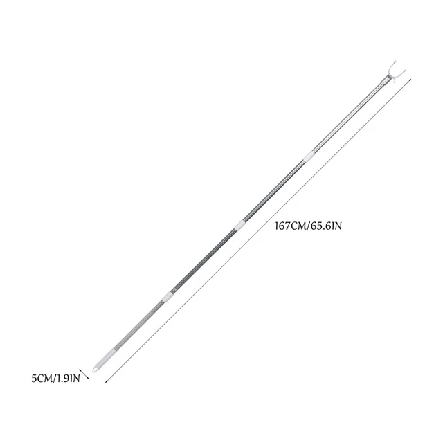 Cintres Suspendus Crochets Corde à linge Pôle Placard Pôle Socket Placard Pôle 6