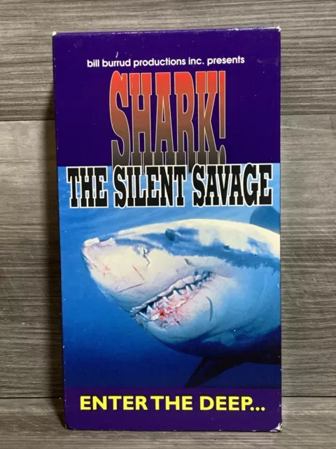 Shark! The Silent Savage Enter the Deep VHS VCR Video Tape - RARE - HTF