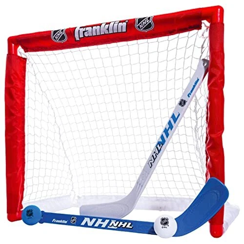 NHL Kids Mini Hockey Set - Includes 1 Knee Hockey Goal - 2 Mi...