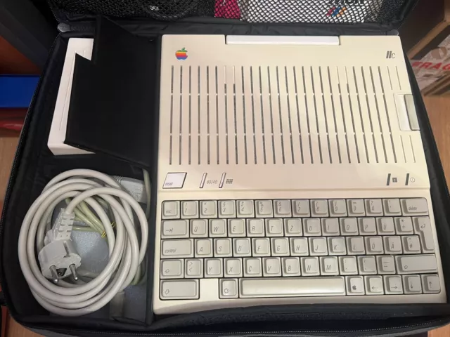 Apple IIc ROM 4 with official briefcase and accessories