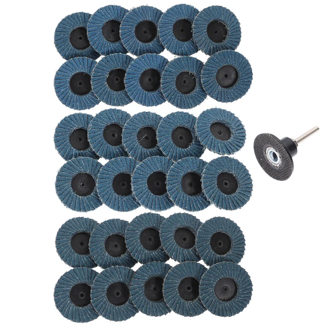 Disque à Poils 3 Pouces Émeri Caoutchouc - Brosse Abrasive Polissage Ébavurage Rouille - Grain Vert 50# - Pour Perceuse Électrique