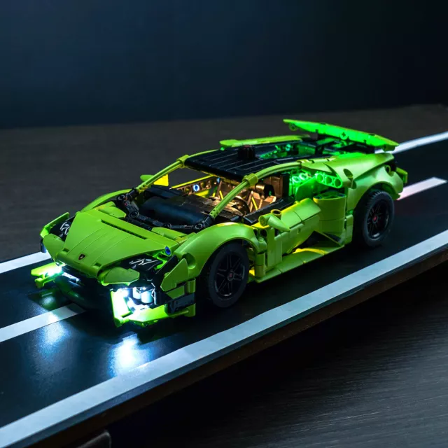 BrickBling LED Licht Kit für LEGO Technic Lamborghini Huracán Tecnica 42161 Auto