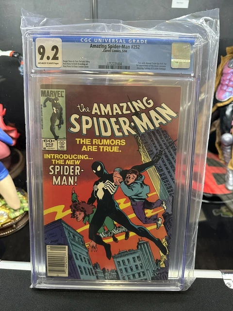 Amazing Spiderman #252 Newstand First Black Costume Cgc 9.2
