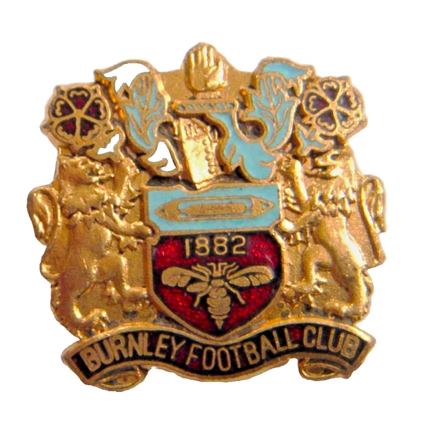 Badge émaillé Burnley FC - Pin's Football Armoiries Par Reeves - Vintage