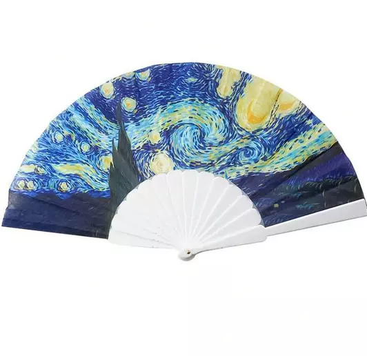 Hand Held Folding Floral Fan For Hot Weather Summer Menopause Cooling Cool 3