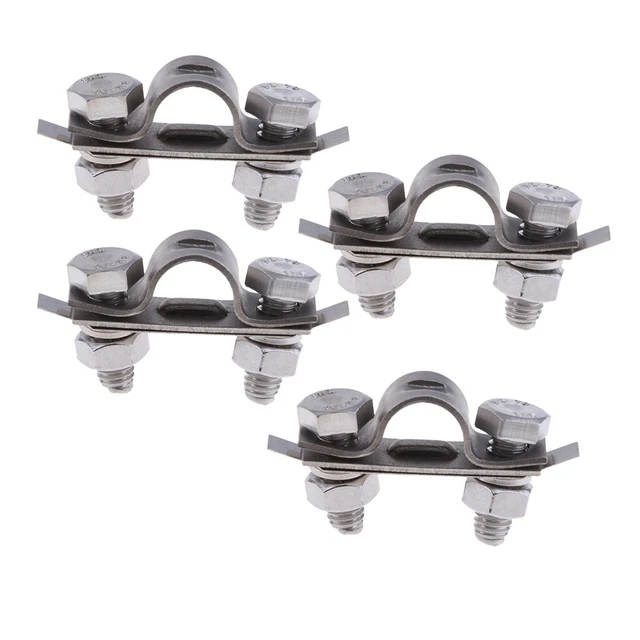 4 Stück Heavy Duty Gaszugklemme 1 Zoll 25mm für Boot Kleine Yacht RV Wohnmobil