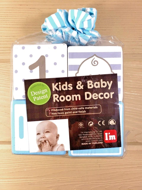 I'm International Kids/Baby Blocks Room Decor NWT
