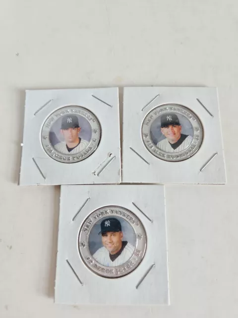 Alex Rodriguez Derek Jeter Jorge Posada New York Yankees photo coin 2004 NY Post Alex Rodriguez Derek Jeter Jorge Posada New York Yankees photo coin 2004 NY Post