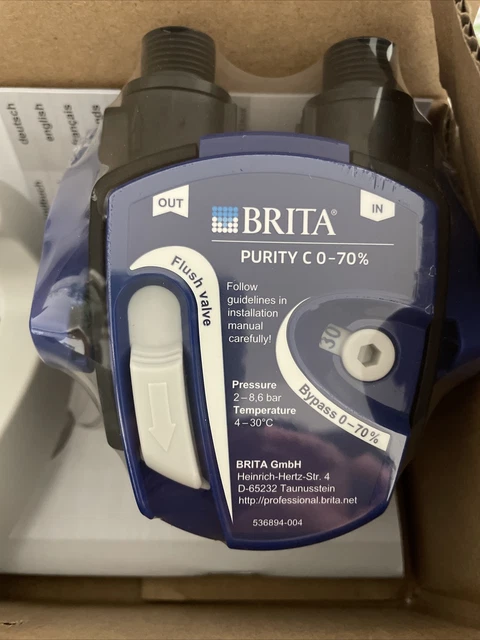 Brita Purity C Filterkopf (Verschnitteinstellung von 0-70%) inkl. Wandhalterung