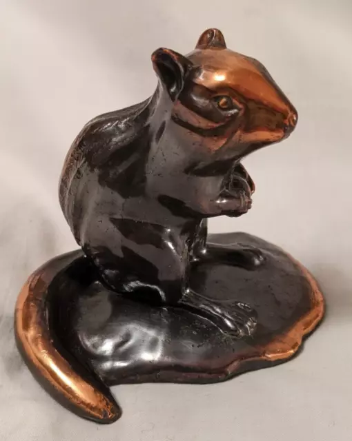 Bronze Chipmunk Statue Paperweight 🐿️