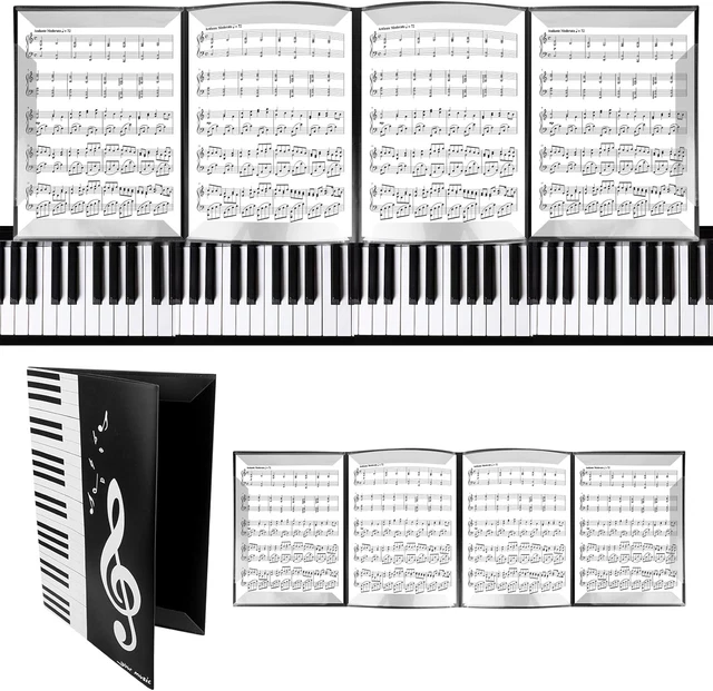 Cartella Portaspartiti A4 Con 20 Tasche - Organizzatore Per Musicisti