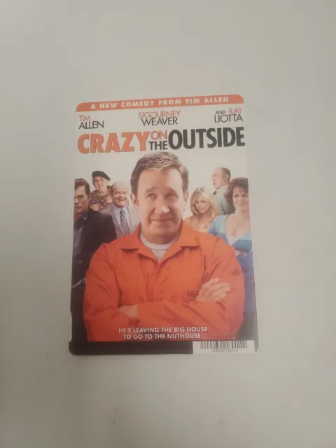 Crazy On The Outside BLOCKBUSTER SHELF DISPLAY DVD BACKER CARD ONLY 5.5"X8"