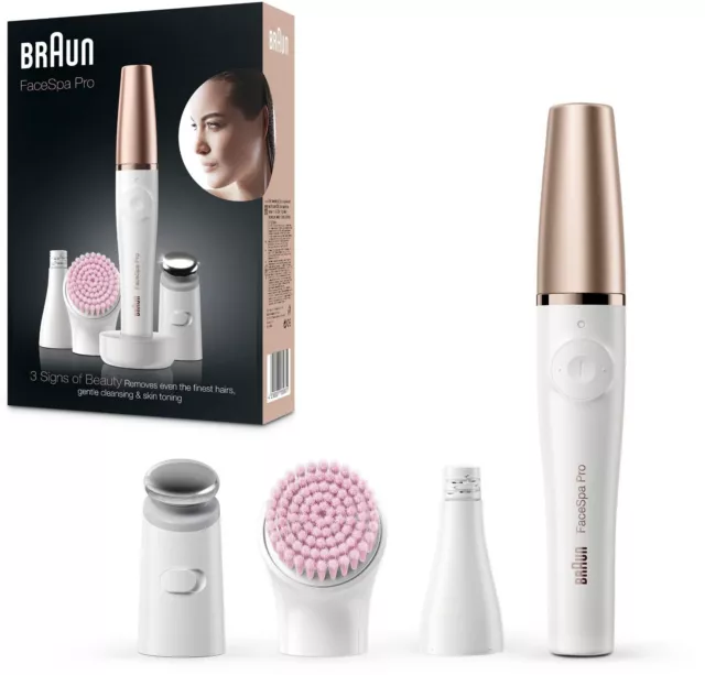 88992358/K17 Braun Epilierer FaceSpa Pro 912, Aufsätze: 1 St., mit 3 Extras neu