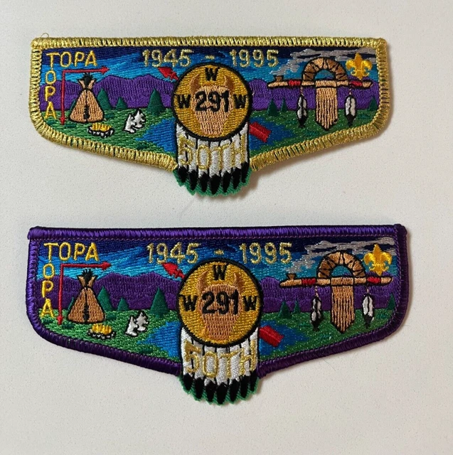 OA 291 Topa Topa Lodge Flap Lot S62 S63 50th Anniversary Set