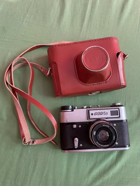 macchina fotografica Russa fed 5B analogica 55mm Anni 60