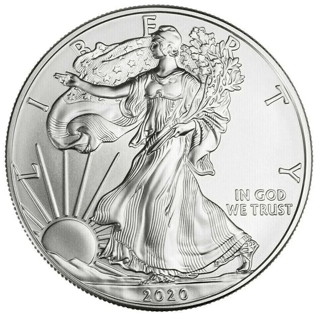 2020 1 oz American Silver Eagle $1 Uncirculated, In Stock, Free Shipping@