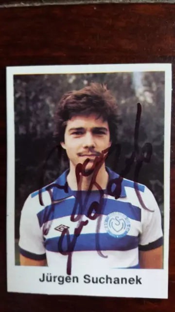 Bergmann collectible picture 1977/78 Jürgen Suchanek MSV Duisburg autographed