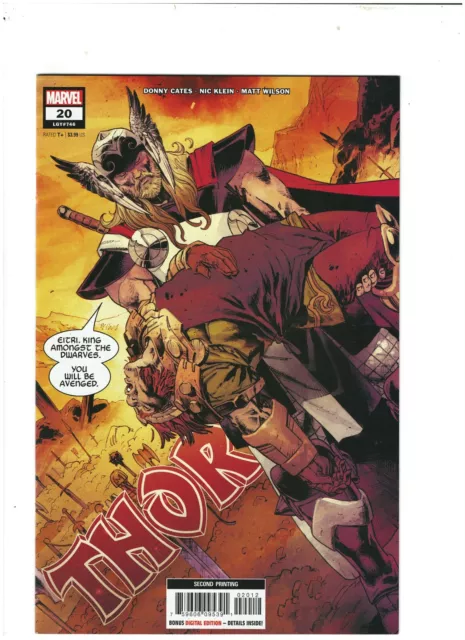 Thor #20 2nd Print Marvel Comic 2022 Donny Cates NM- 9.2